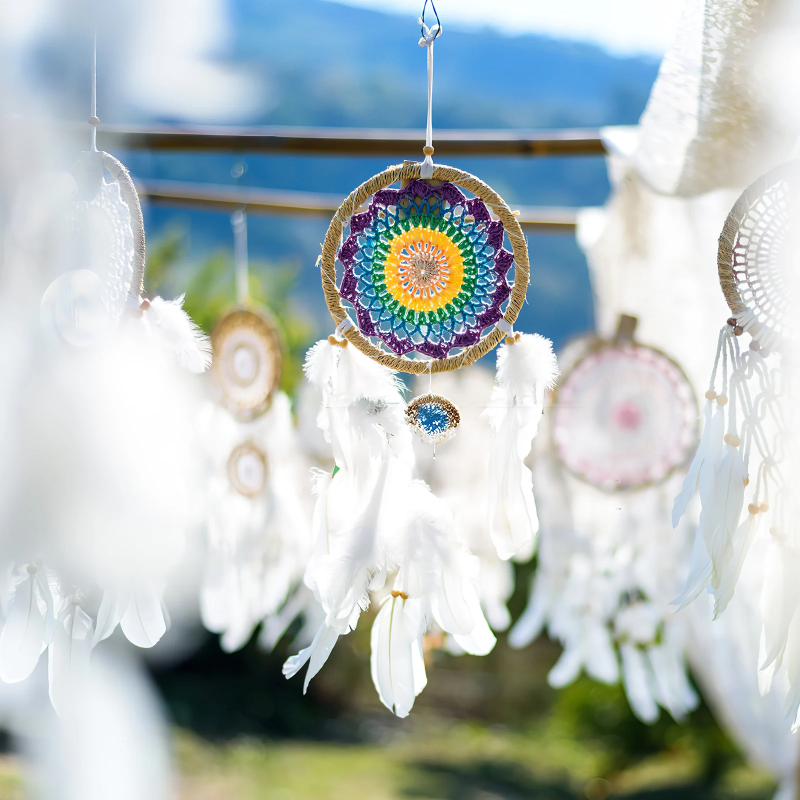 

20 Pcs Plastic Rubber Ring Dreamcatcher Accessories Macrame Rings Twine DIY Material Supplies Hanging Hoop