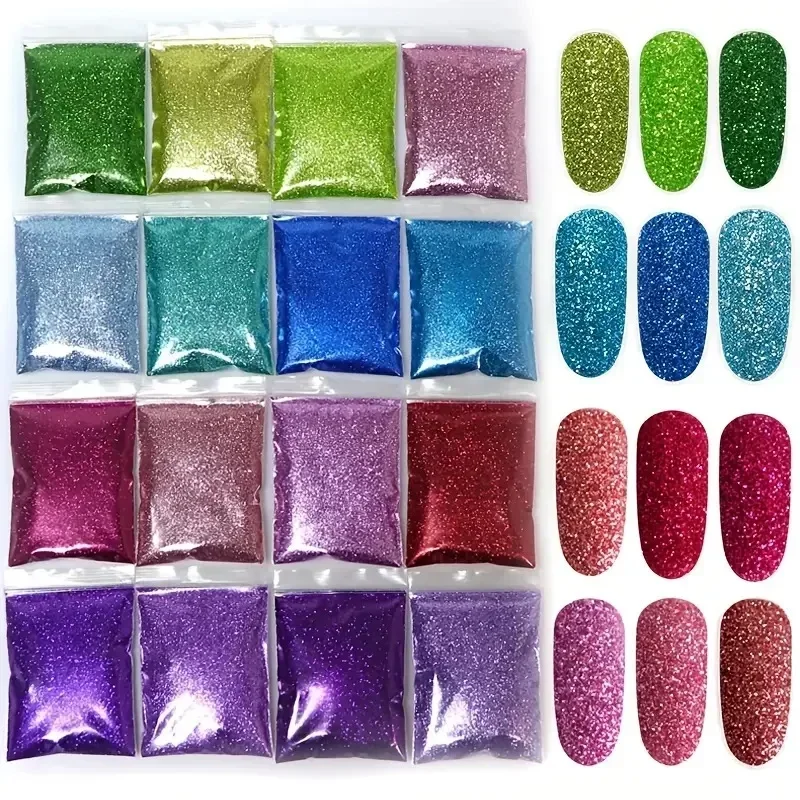 Poudre holographique à paillettes Extra fines, 50g, éblouissante, pour ongles, artisanat d'art, gobelet en résine, décoration, flocons brillants