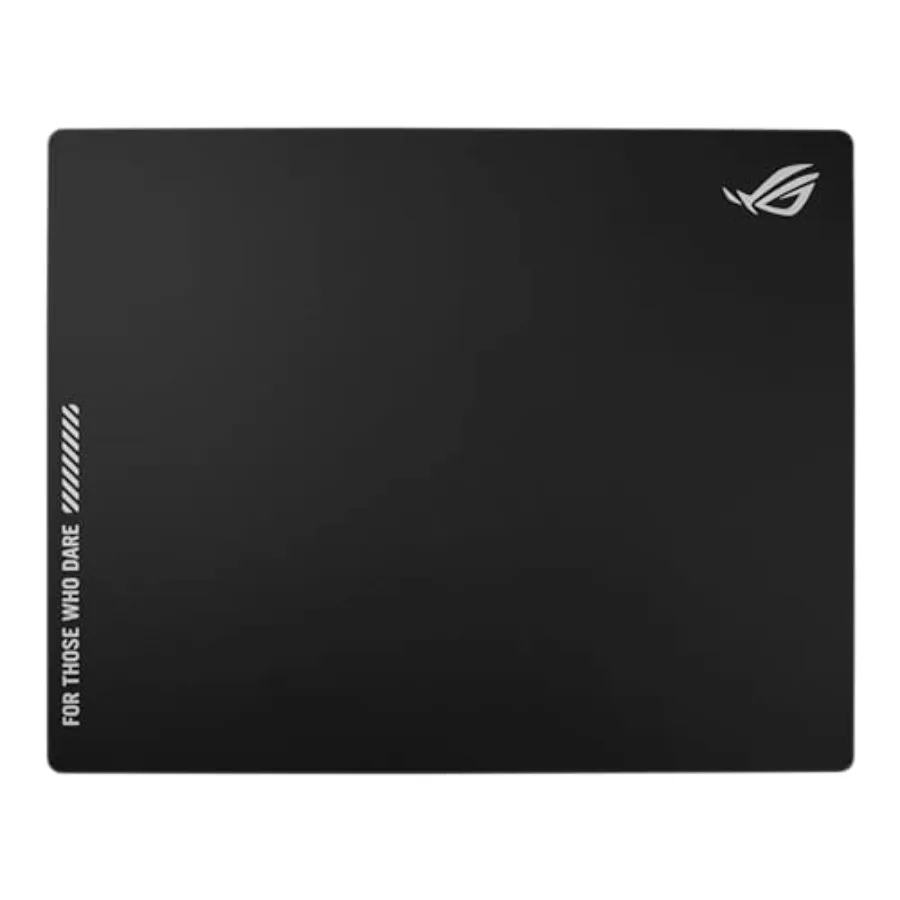 Gaming mouse pad for desktop use tempered glass moonstone white ultra-smooth matte surface for quiet ultrafast glides scratch a