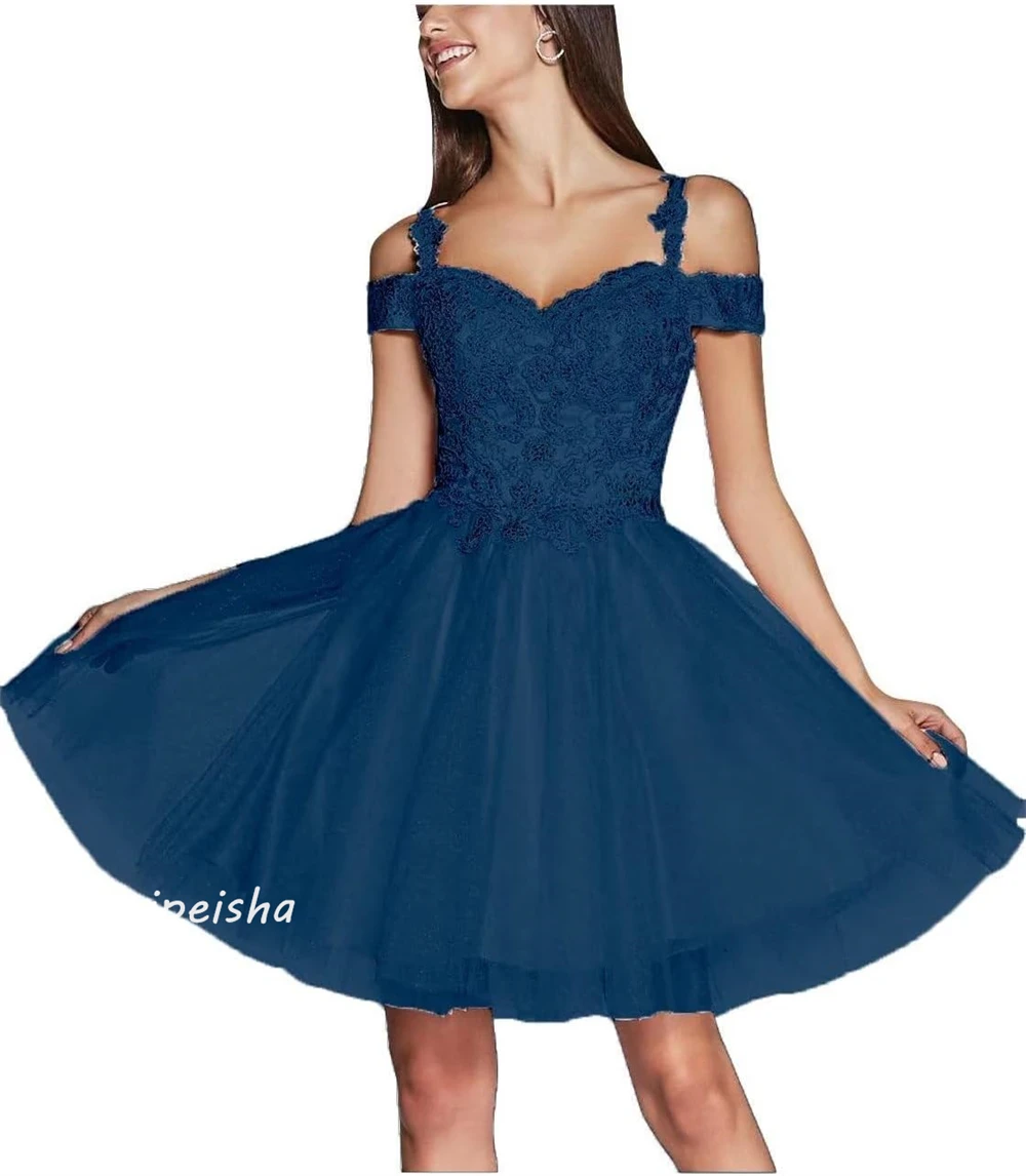 Tulle Sequined Ruched Party A-line Sweetheart Bespoke Occasion Gown Knee Length Dresses