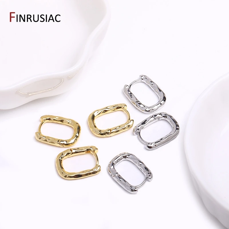Gold Überzogene Messing Einfache Hoop Ohrringe Hohe Qualität Frauen Ohrringe, Eingelegten Zirkon Trendy Hoop Ohrringe Mode Schmuck Geschenke – Detail 16