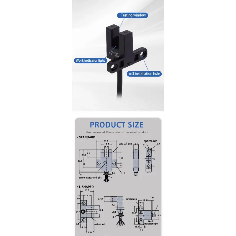 Dark-open/optical slotted optical position sensor slot photoelectric sensor optical groove photoelectric switch