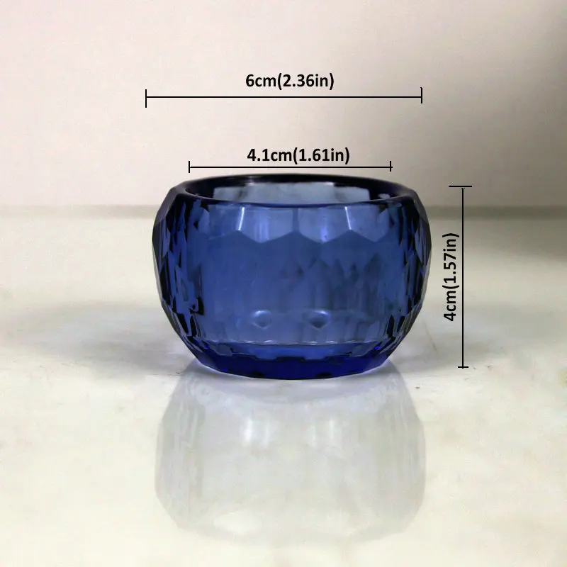 6cm Crystal Glass Bowl Holy Water Cup Buddhist Utensils Home Decoration
