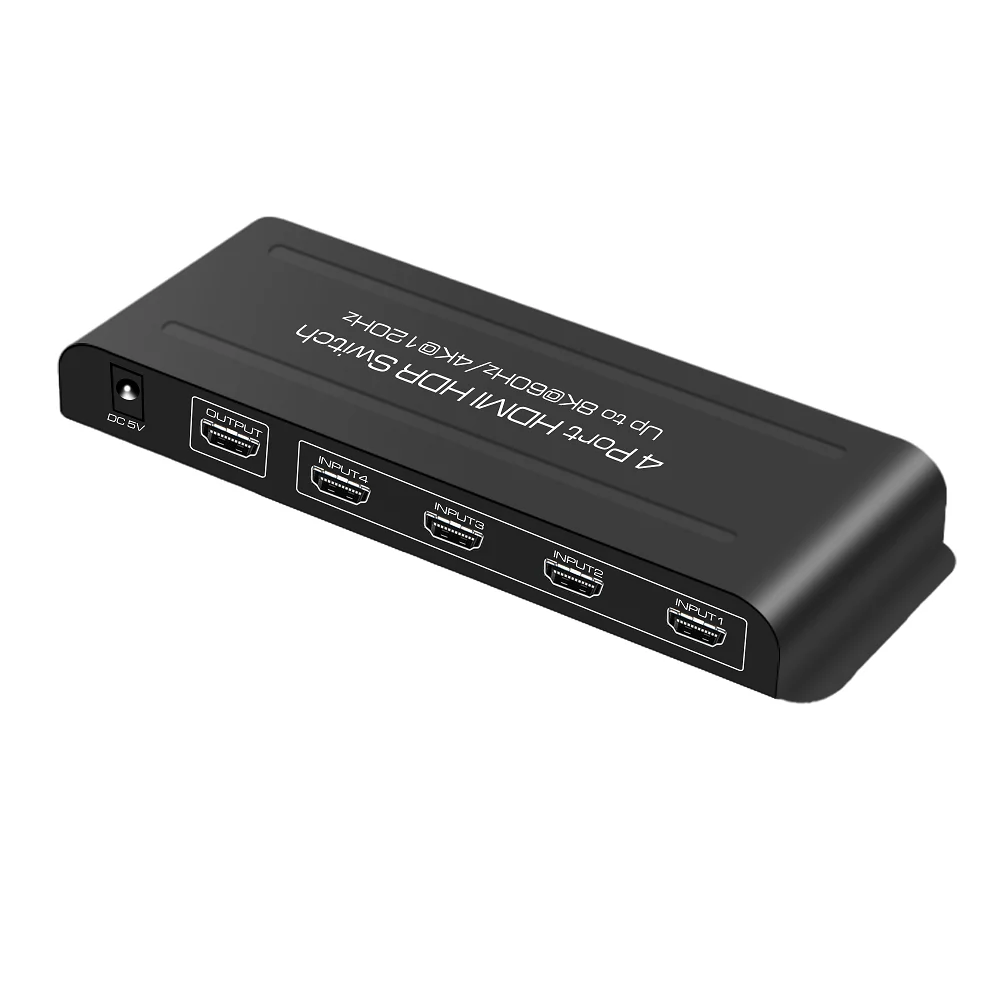 Imagem -03 - Hdmi 2.1 Switcher em Hdmi Switch 4x1 Hdcp2.3 Auto Switch Controle ir 4k120hz Hdr10 Mais Vrr Hlg Hdr Todos Dolby Vision Atmos Ac3 8k