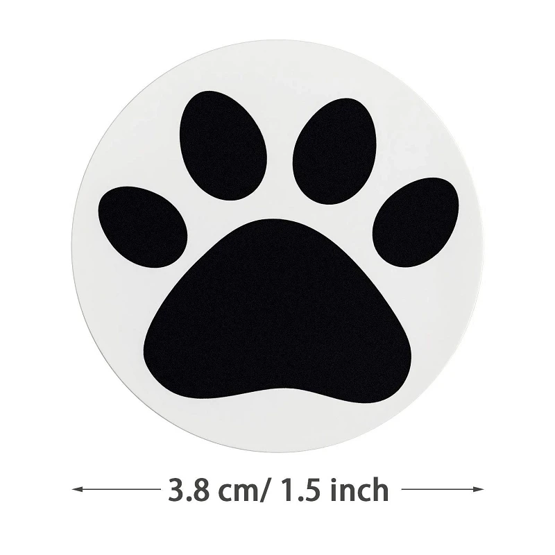 1 Inch 500pcs black Paw Print Stickers Dog cat bear Paws Labels Sticker For laptop reward sticker stationery teacher for student