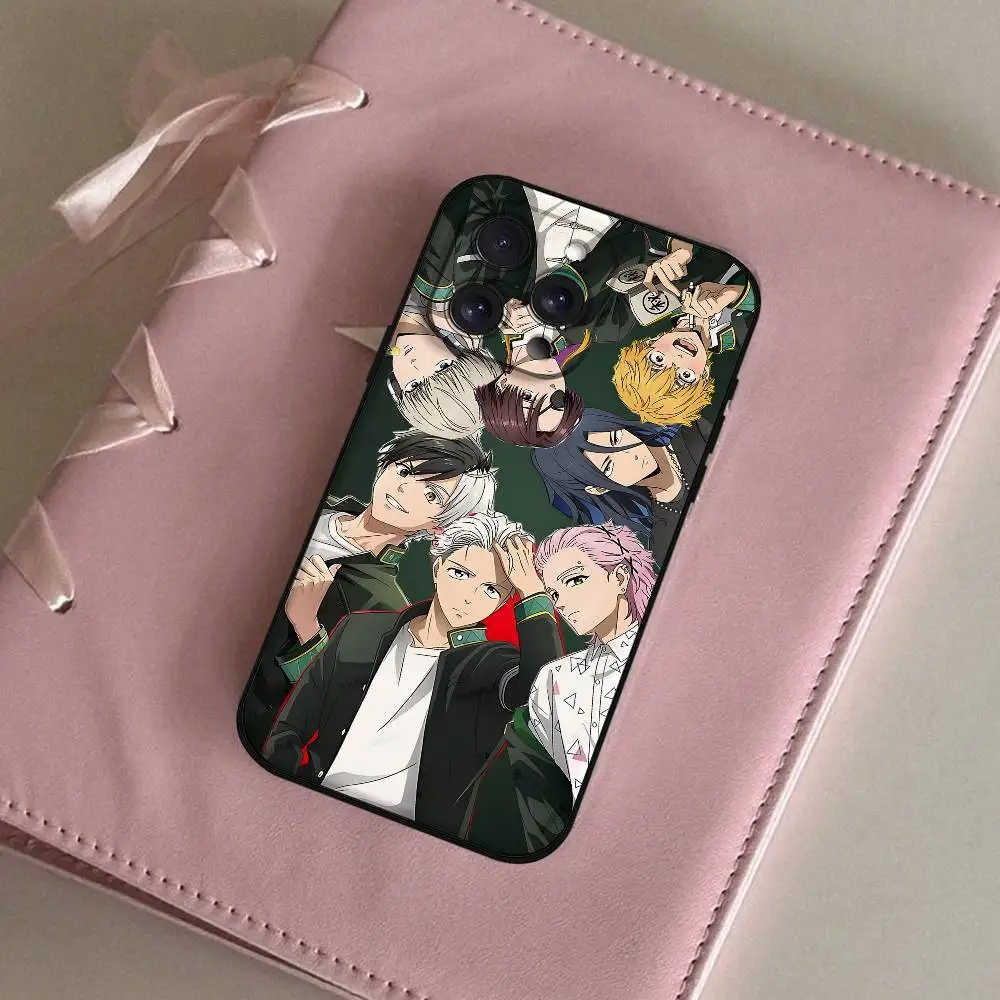 Anime Wind Breaker Sakura Phone Case Black Shell For IPhone 17/16/15/13/14 Pro Max/ 11Plus/X/Xr/Xs Max/12mini Compatible Models