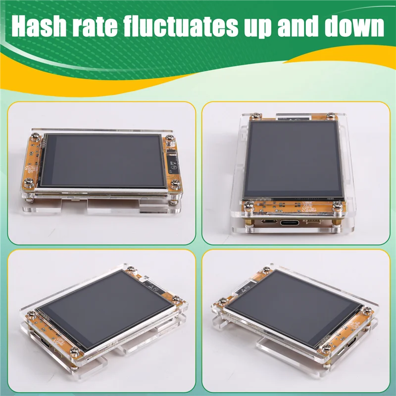 Exquisite-ESP32-D0WD-V3 ビットコインマイナー 大画面ディスプレイ 低消費電力 1010KH/S ハッシュレート NM モジュール