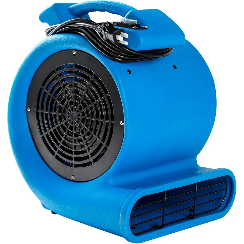 1/2hp Air Mover Floor Drying Blower Fan  2200 CFM Air Flow, Lightweight Design, 2-Speed Settings for Drying, Cooling