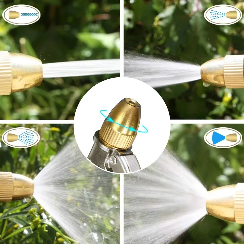 High Pressure metal Garden Water Spray Gardening Sprayer Water Hose Jet Household Lawn Car Washing Guns Yard Watering Sprinkle