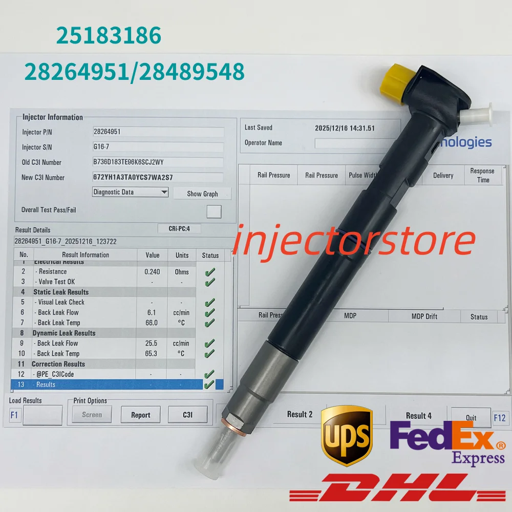 

25183186 New Diesel Fuel Injector 28264951 28489548 For Chevrolet Captiva 2.2L