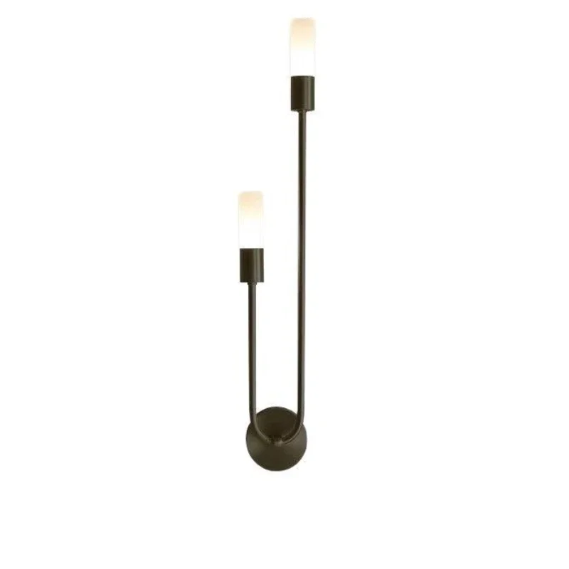 Nordycka luksusowa lampa ścienna do salonu, nowoczesna minimalistyczna LED czarno-złota, kreatywna lampa do tła TV, korytarza, sypialni, lampka nocna. — 2