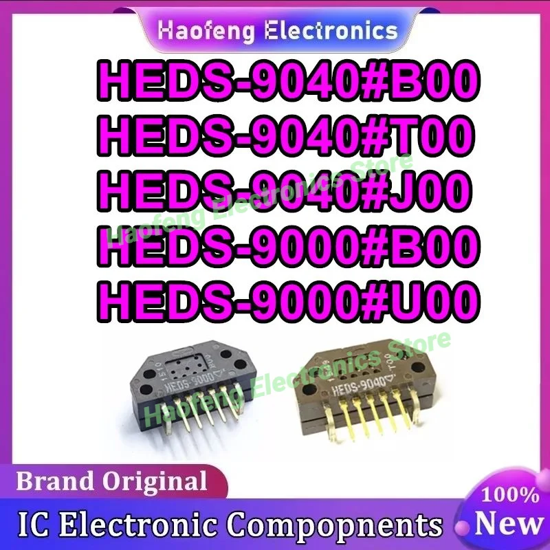 HEDS-9040 # B00 HEDS-9040 # T00 HEDS-9040 # J00 HEDS-9000 # B00 HEDS-9000 # Codificador fotoelétrico U00 SIP-5 Novo Original HEDS-9100
