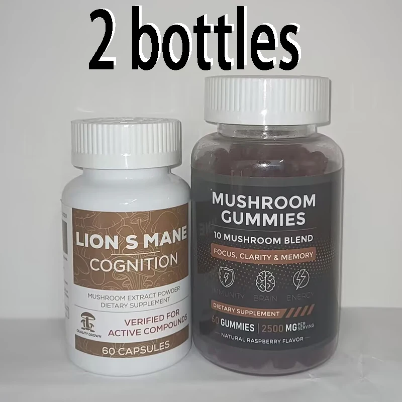 مجموعة واحدة من كبسولات الفطر الصلبة لتكملة البروتين وتنظيم عملية التمثيل الغذائي والألياف الغذائية وتنظيم الأمعاء #4