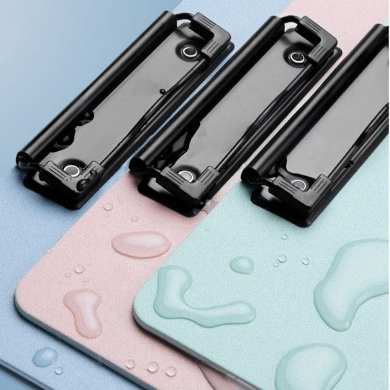 4 حزمة البلاستيك الحافظة متعددة الألوان كليب مجلس كليب لوحات مع مشبك معدني ، ل ، ممرضة ، المعلم ، طالب