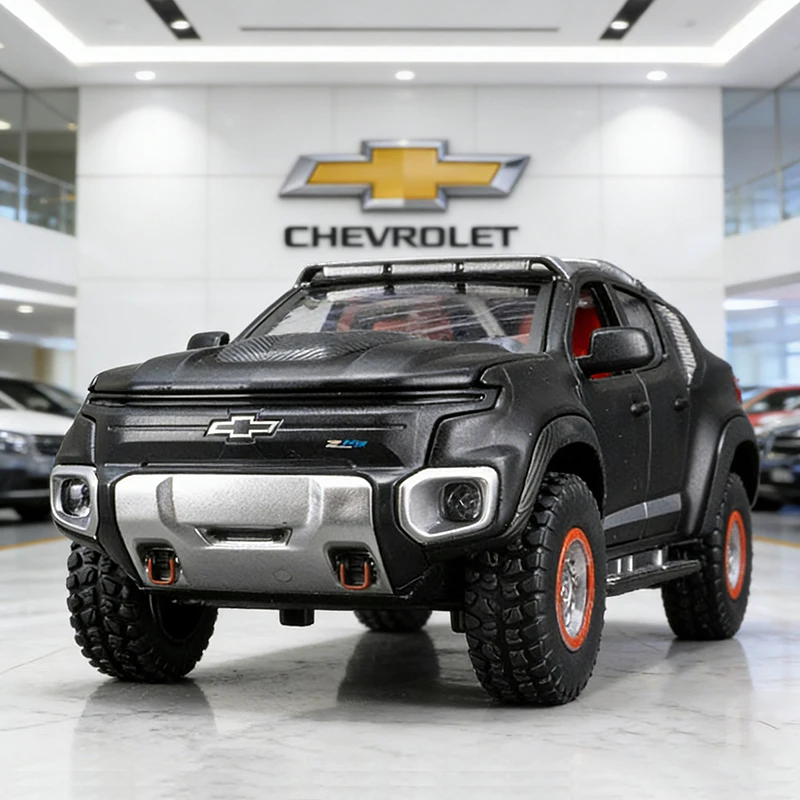 

1:32 Chevy Colorado ZH2 Alloy Car Model Sound and Light Pull Back Children's Toy Collectibles Birthday Gift