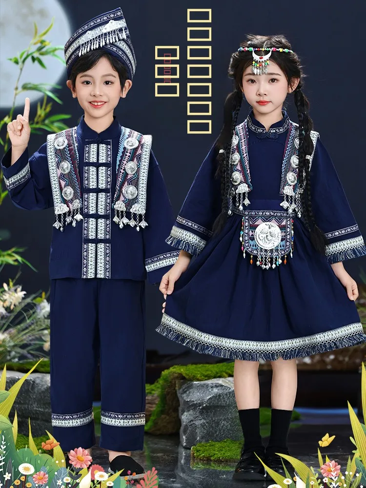 

Новая детская одежда в стиле Туйваньской культуры: для девочек и мальчиков, Гуанси Чжуан, Хань, Минори, 3 марта, Чжуанфу