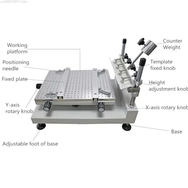 

Hot Sell 2024 Qihe Low Price SMT Production Line Manual Stencil Printer, Screen Printing Machine Solder Cream Printer QH3040