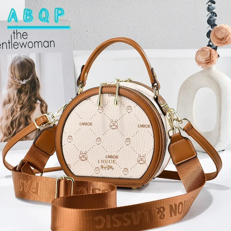New Women's Shoulder Bag Luxury Brand Printing Fashion Women's Shoulder Messenger Bag Cartoon Personality Casual Women's Bag