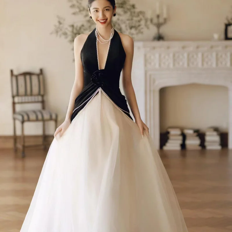 abito-da-sposa2025nuovo-abito-francese-di-fascia-alta-stile-hepburn-per-le-donne-sposa-che-brindisce-la-catena-di-perle-senza-schienale-sensazione-di-fascia-alta