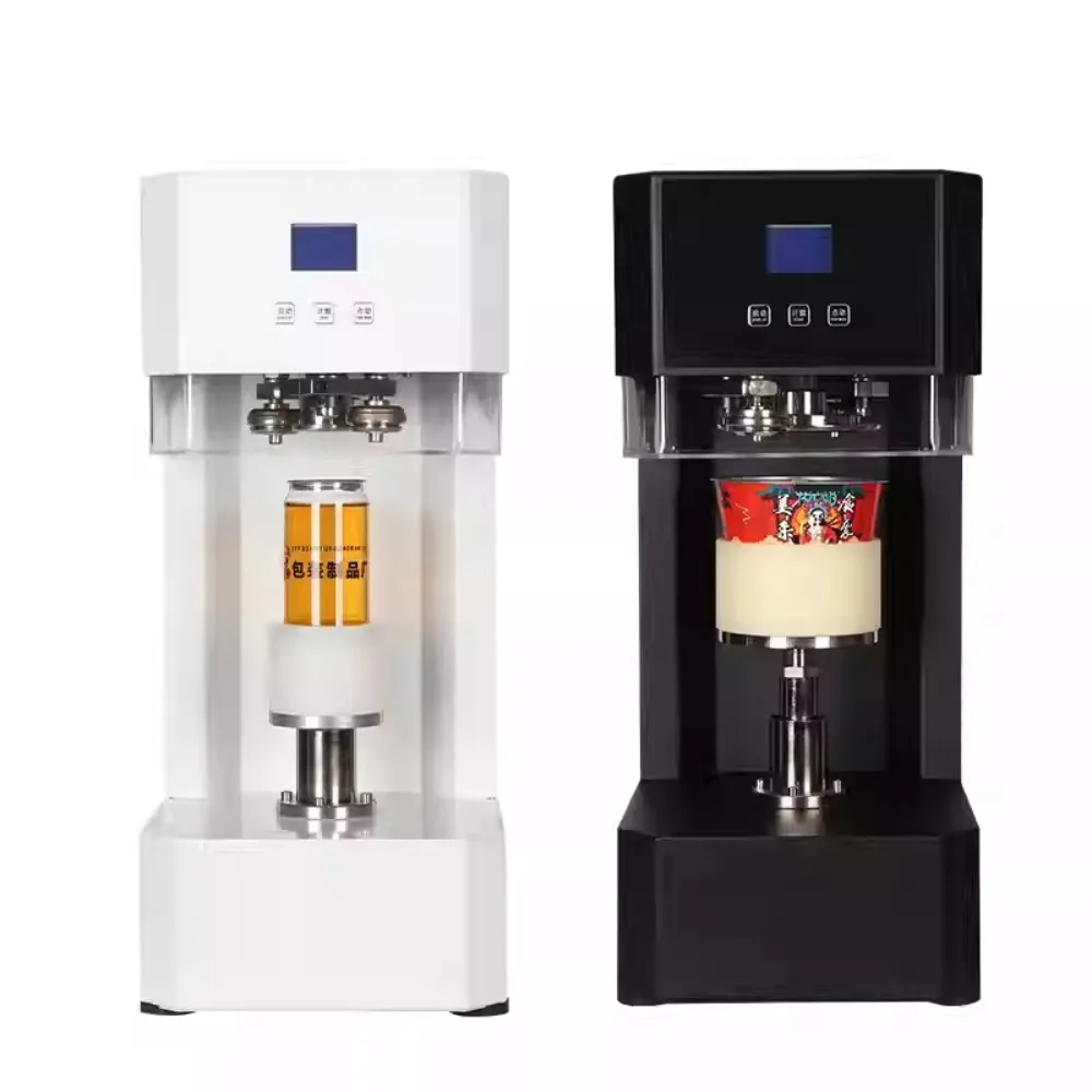Automatic Commercial Can Sealer Easy Open Lid Food Container Non Rotary Sealing Machine Tinplate Smart Capper