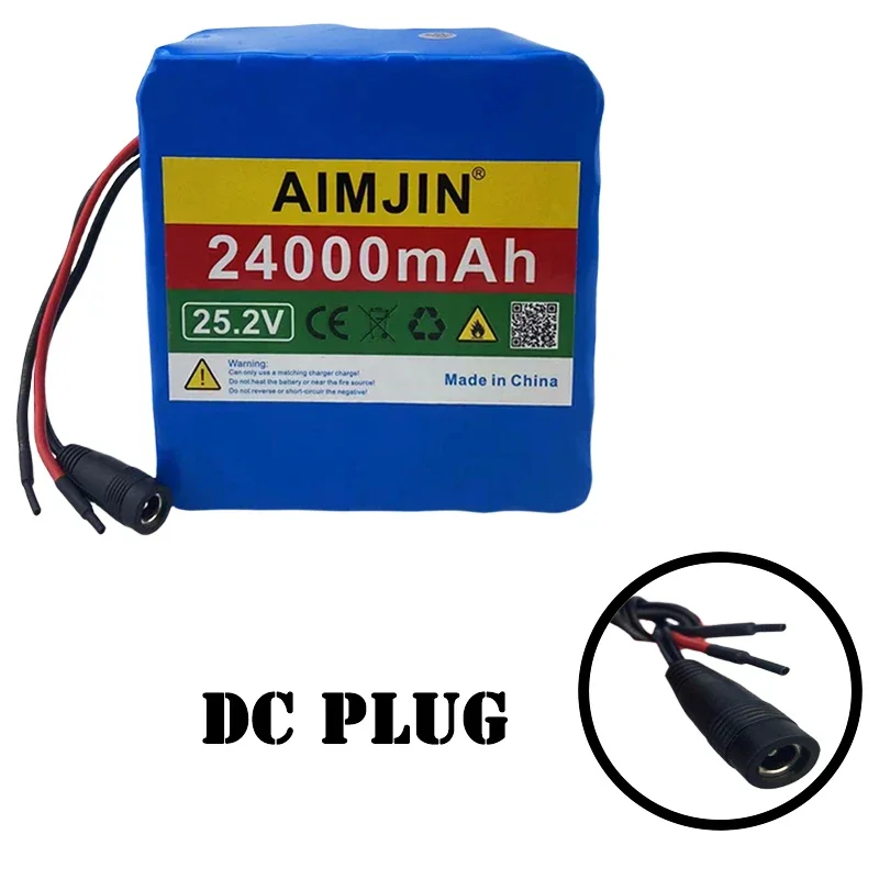 

25.2V 24000mAh 18650 6S6P rechargeable battery with built-in BMS 18650 lithium-ion battery pack