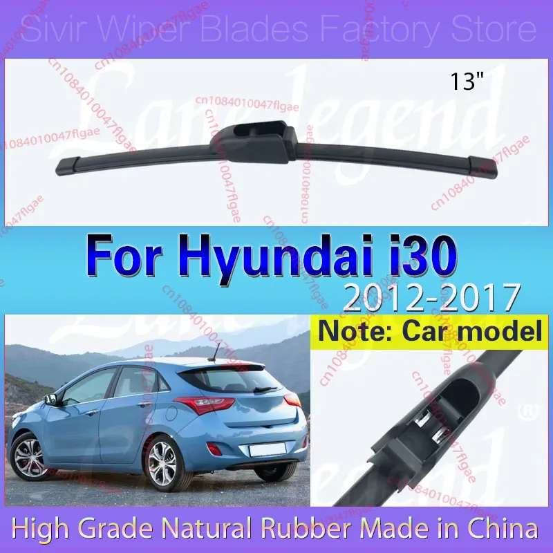 

Car Wiper Rear Wiper Blade For Hyundai i30 GD Elantra GT 2012 - 2017 Windshield Windscreen Clean Window Car Rain Brush 13"