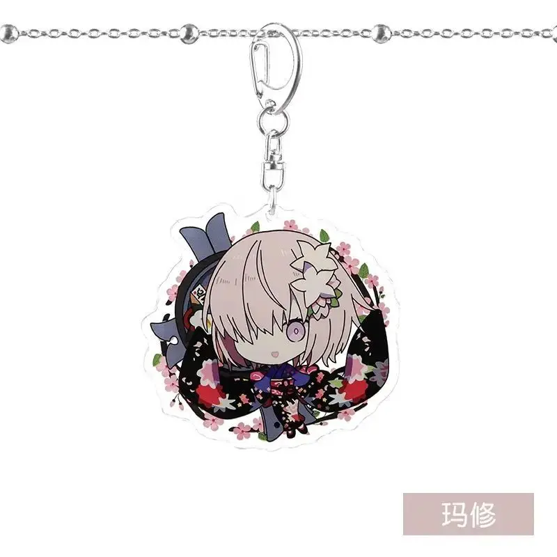 7 قطعة مصير اللعبة/الطلب الكبير مفتاح سلسلة الهريس Altria صابر نيرو Kawaii ظهره قلادة حلقة رئيسية الزخرفية أنيمي الطرفية الهدايا #4