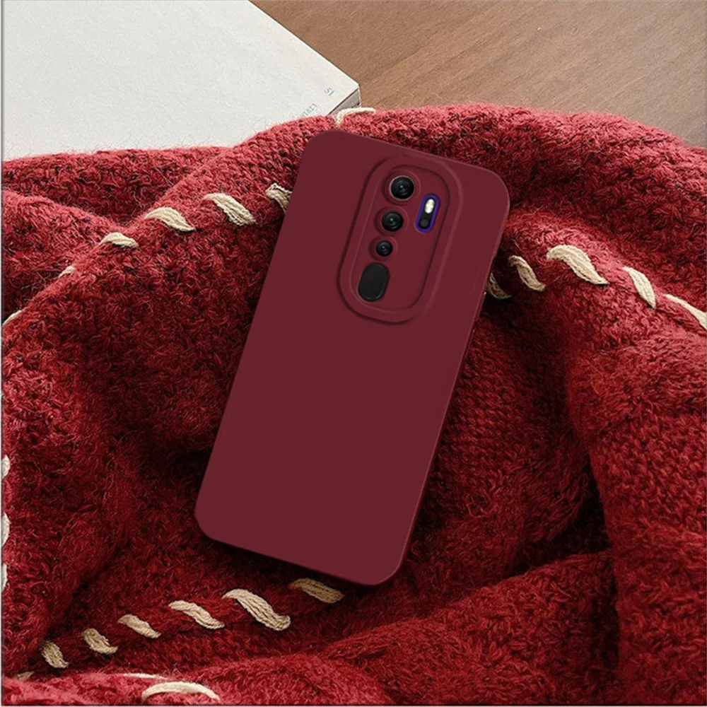 Plain Square Frame Soft TPU Case Cover For Redmi Note 8 Pro 9 9S Full Protection Shockproof Silicone Slim Phone Capa Coque