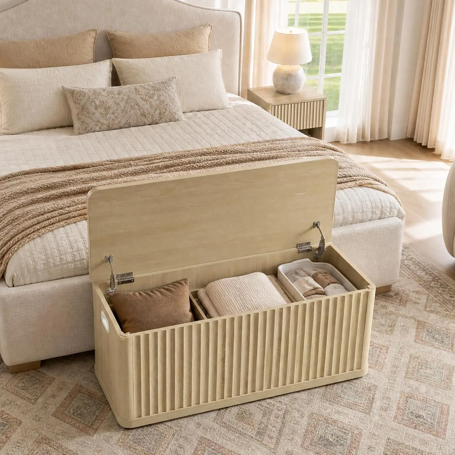 Wooden Storage Bench 80.4