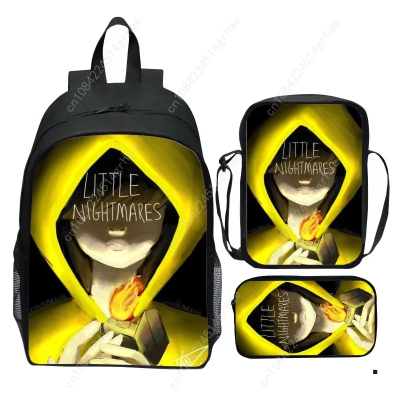 Tas ransel Little Nightmares, tas ransel Little Nightmares 2, tas selempang kecil, tempat pensil