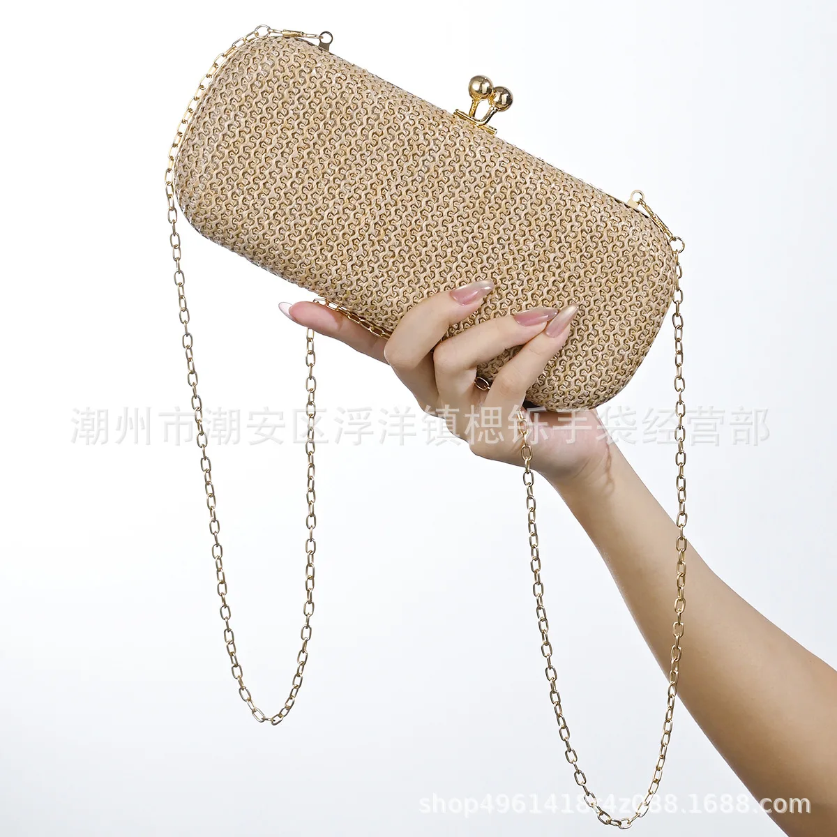 Ladies Straw Clutch Party Knitting Dinner Clutch Summer Beach Bag