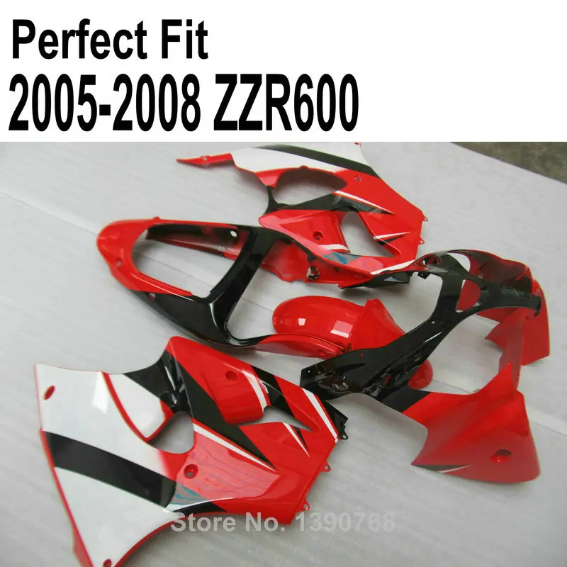 Fairing Kit For Kawasaki ZZR600 2005 2006 2008 05 07 08 For ZX6R 2000 2001 2002 Red Fairings SZ39