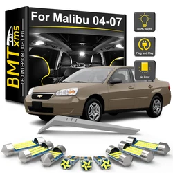 BMTxms 13 Pz Per Chevrolet Chevy Malibu 2004 2005 2006 2007 Canbus Targa LED Luci Interne Lampadina Kit Accessori Auto