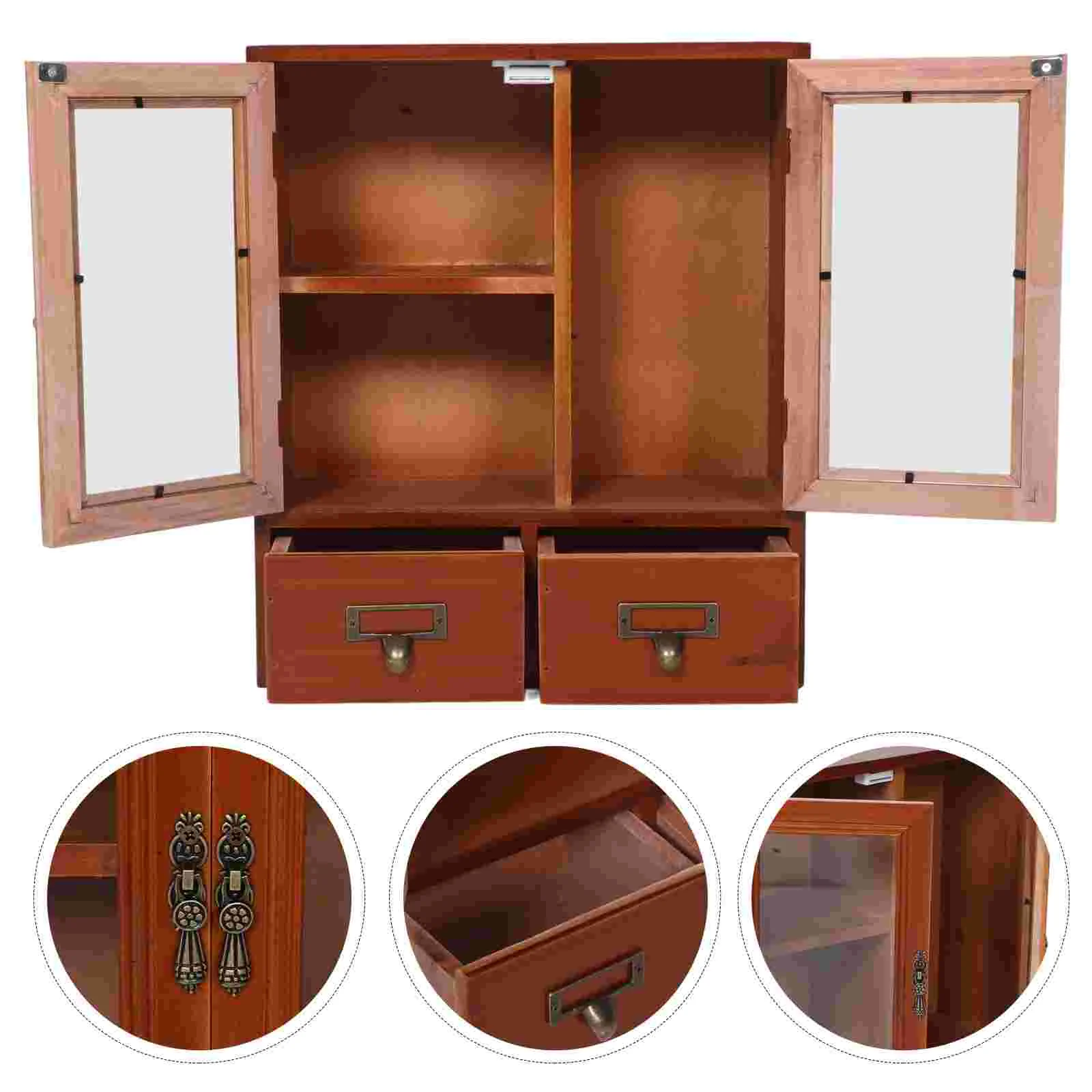 

Shelves Country Decor Kitchen Cabinet Make up House Brown Wood Medicine Cabinets