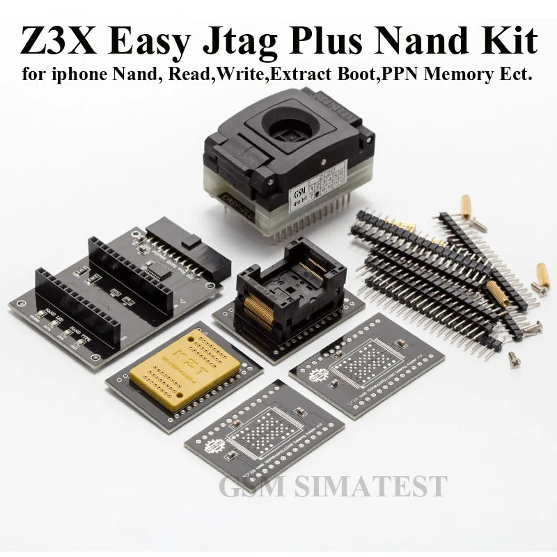 2025 Z3X Easy-Jtag Plus Box EMMC مقبس NAND مقبس UFS BGA 153 UFS BGA 254 محول UFS BGA 95 محول