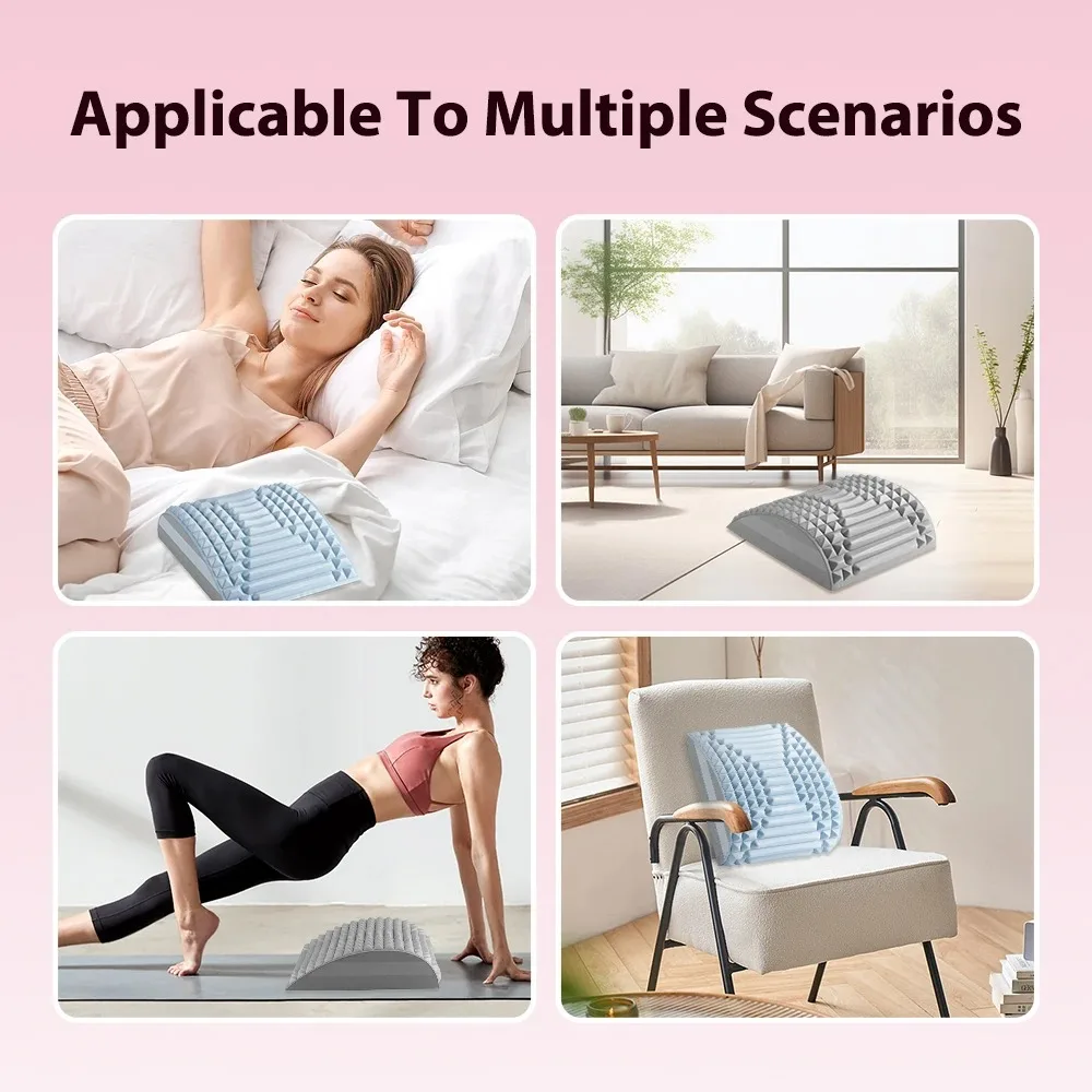 الظهر الرقبة مدلك نقالة لفتق القرص لتخفيف الآلام الاسترخاء مصحح الوضعية أداة قطني عنق الرحم الجر وسادة تدليك