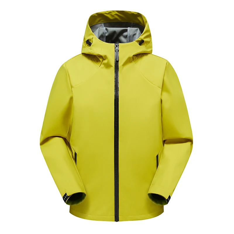 

High Quality Windproof Hooded Outdoor Jackets 2025 Spring Autumn Solid Color Sports Street Wear Coats Youth Zipper Tops Clothing