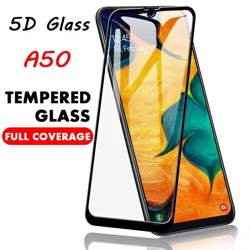 Toughed Phone Front Film Protective Glass for Samsung A50 A20 A10 HD 5D Screen Tempered Glass for Samsung Galaxy A70 A30 A40 A50