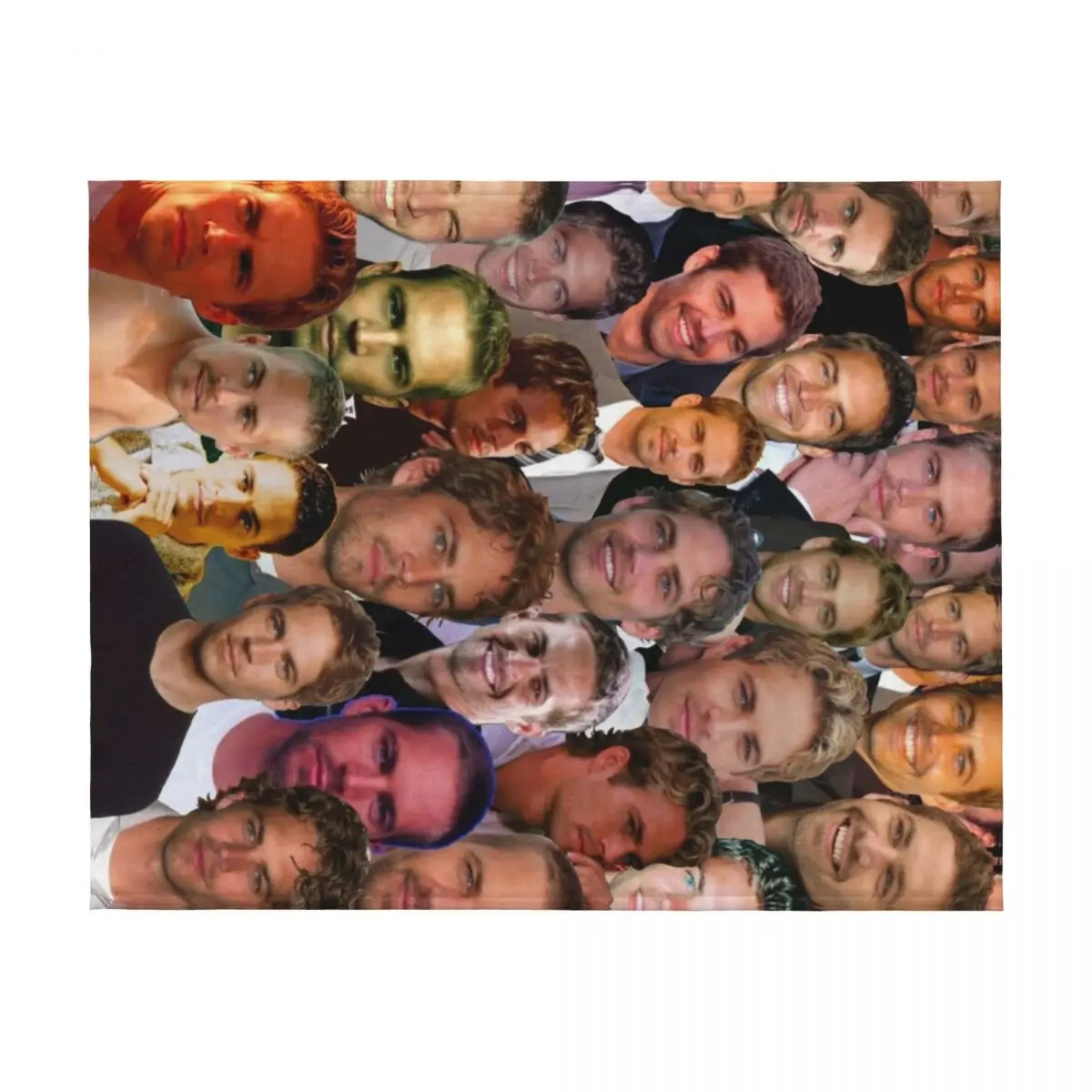 

Paul Walker Photo Collage Throw Blanket Polar Bed linens warm for winter Luxury Thicken Blankets