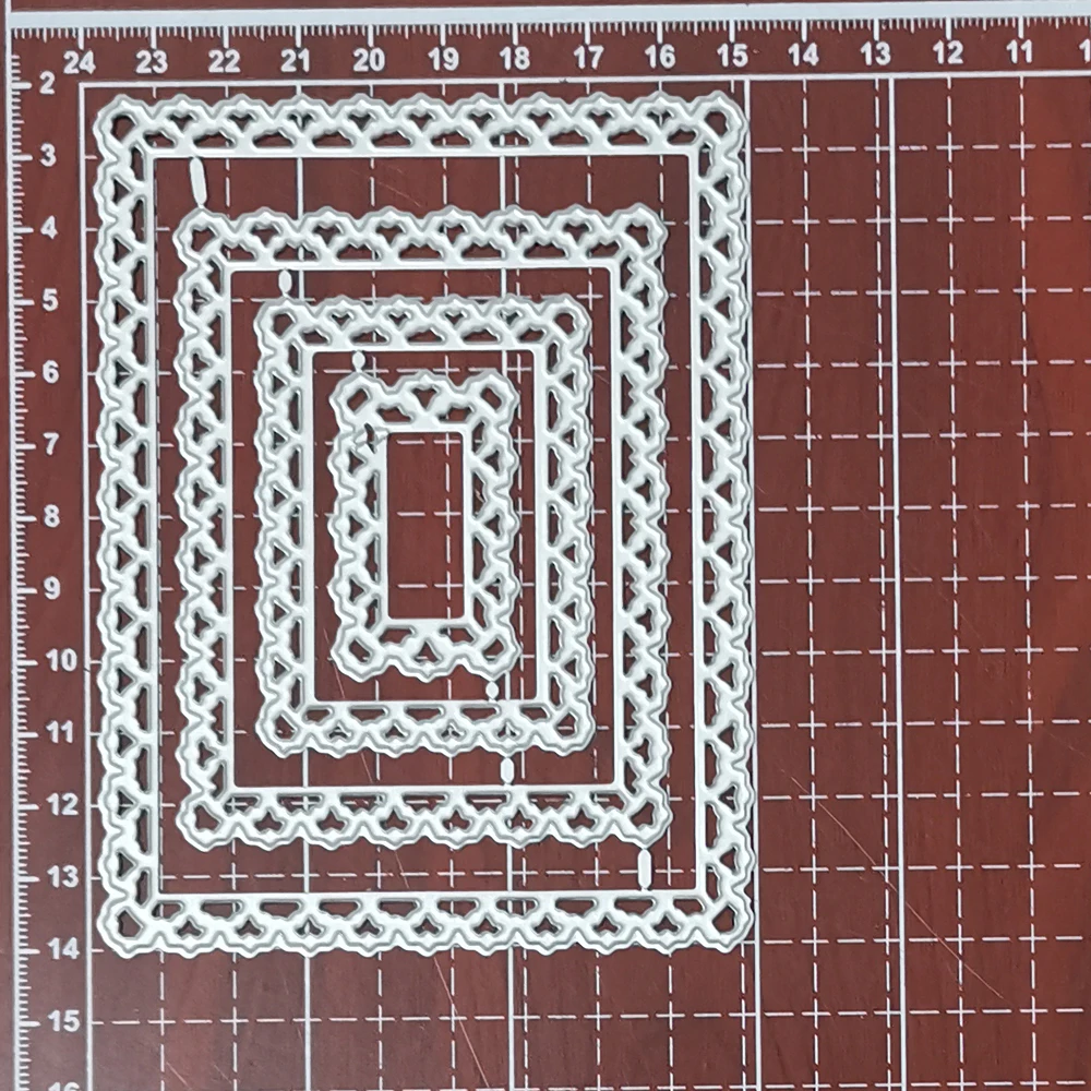 Layer Wave Frame Metal Cutting Dies New 2021 Metal Dies For DIY Scrapbooking Card Making Metal Craft Dies Cuts Embossing