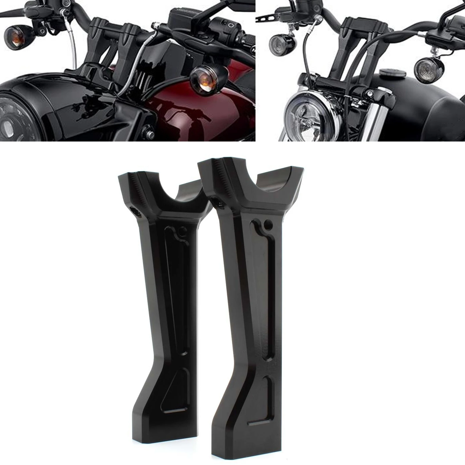 

Motorbike CNC Tall Handlebar Riser Clamp Bar Mount For Harley PA1250 RA1250S 2021-2023