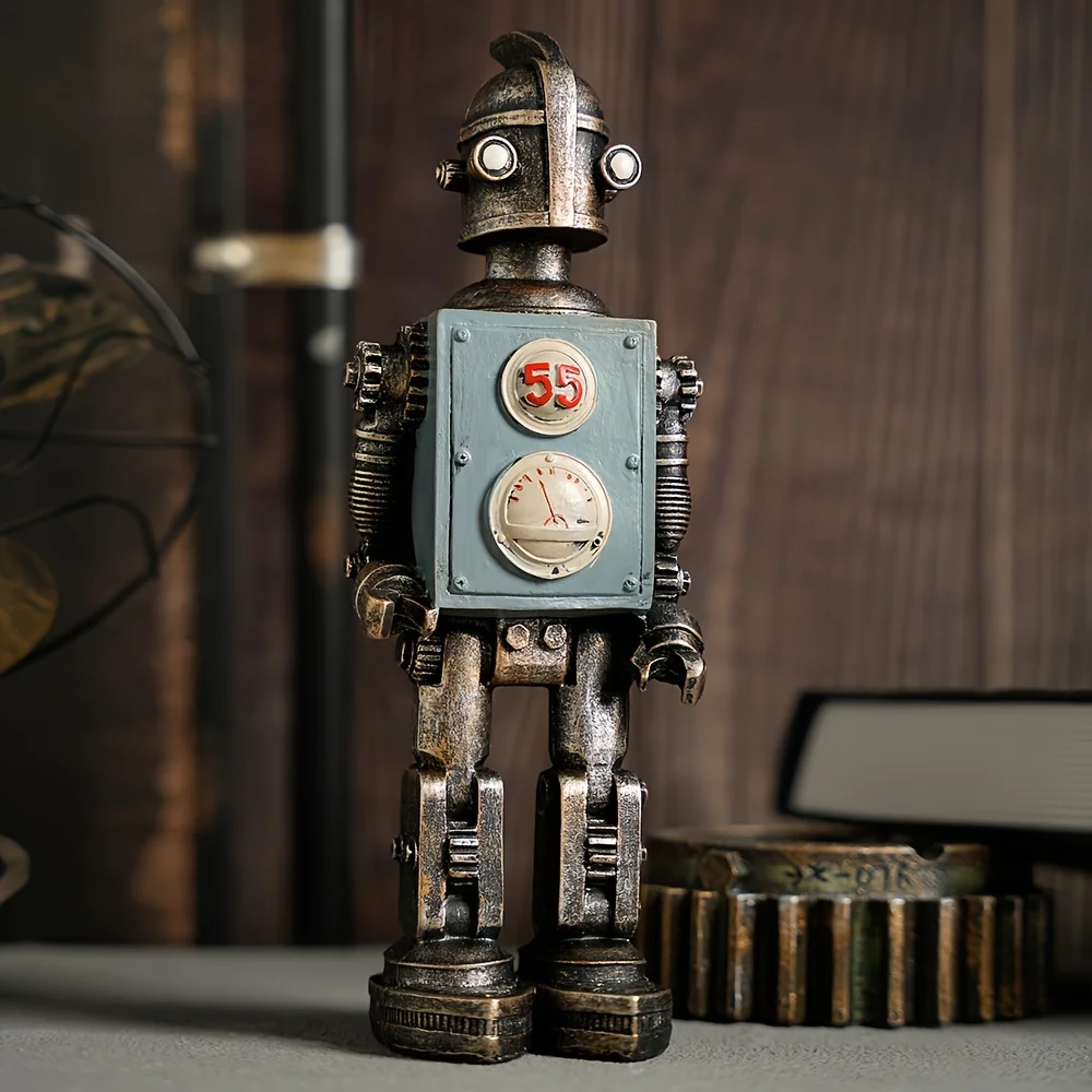 

American Industrial Vintage 55 Steam Robot Office Decor Living Room Retro Style Craft Art