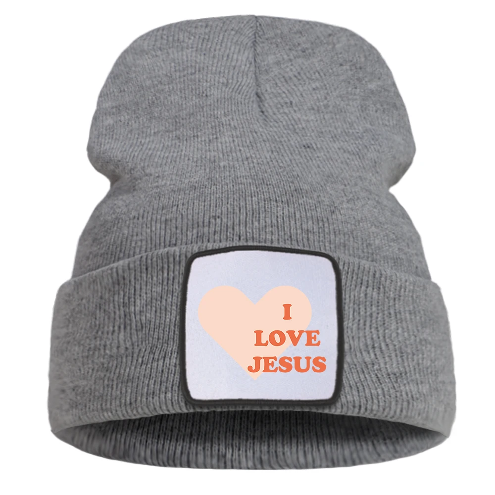 

I Love Letter Knitted Hat Sport Windproof Winter Autumn Male Punk Cap Cotton Multi-Color Optional Men Hiking Caps Versatile Warm