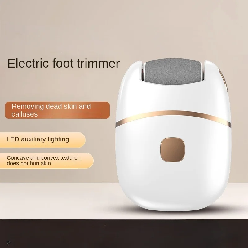 Rechargeable electric foot grinder - thick leather polishing, gentle exfoliation, painless calluses removal, portable, suitable