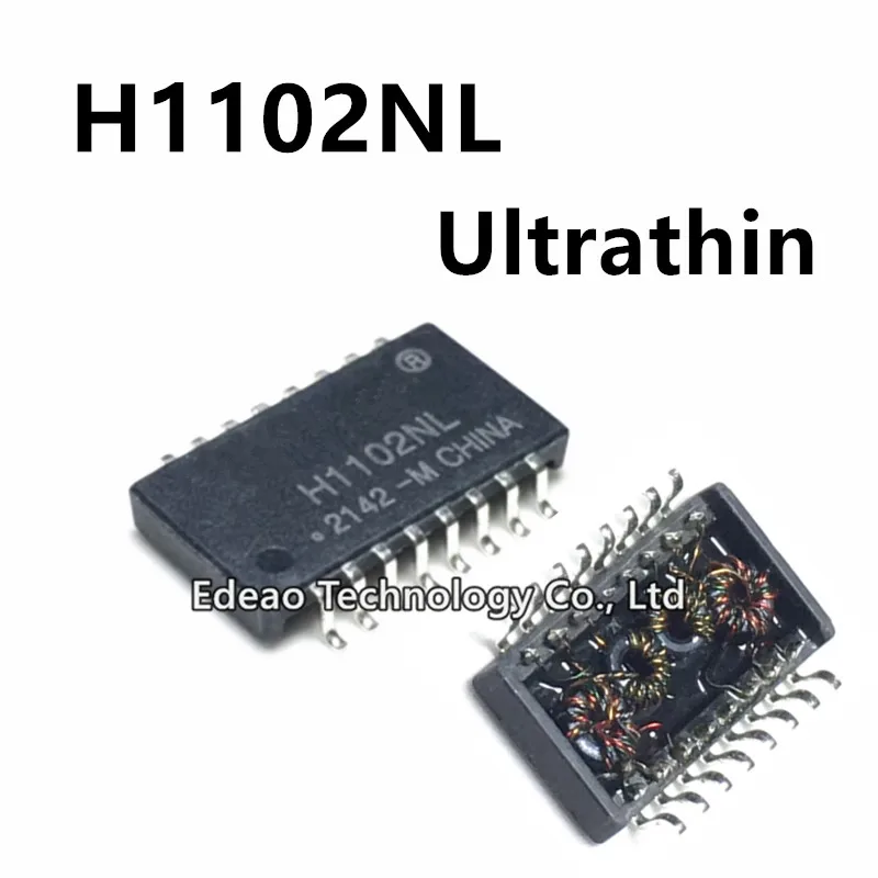 10~100Pcs/lot NEW H1102NL Ultrathin SOP-16 H1102N H1102 Network Transformer