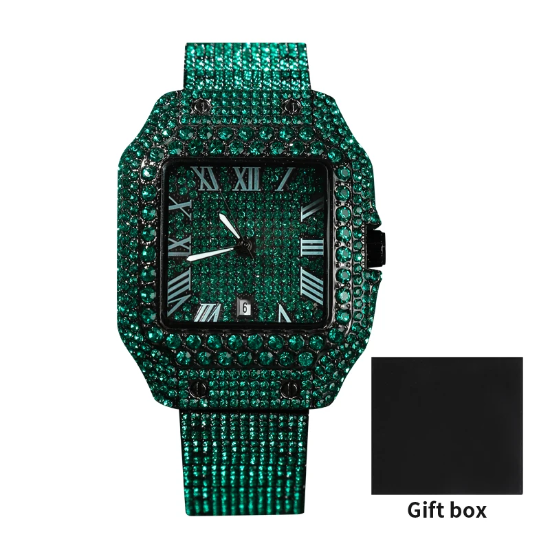 Men's Retro Diamond Watch | Multi functional | Stainless Steel Diamond Strap