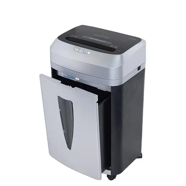 

S-580 Mini Office Shredder User-Friendly Plastic Machine for Easy and Secure Paper Cardboard CD Shredding