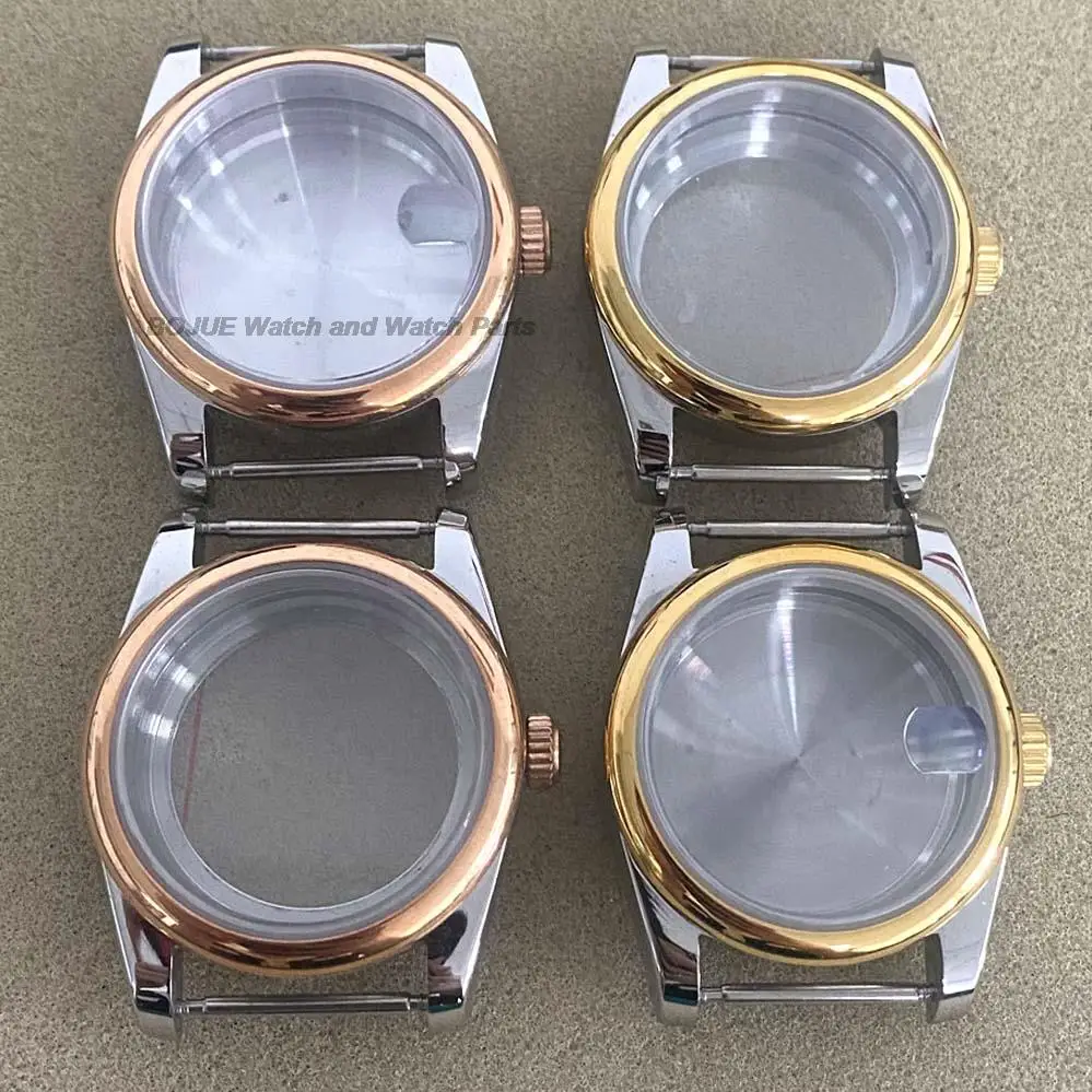 

36/39mm NH35 Case Stainless Steel Sapphire Crystal PVD Plating Bezel for Datejust NH36 Mechanical Movement Watch Parts Accessory