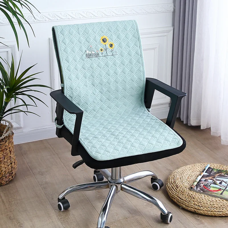 Four Season Universal One-piece Chair Cover Cushion Backrest Integrated Anti Slip Office Computer Dining Chair Cushion Covers