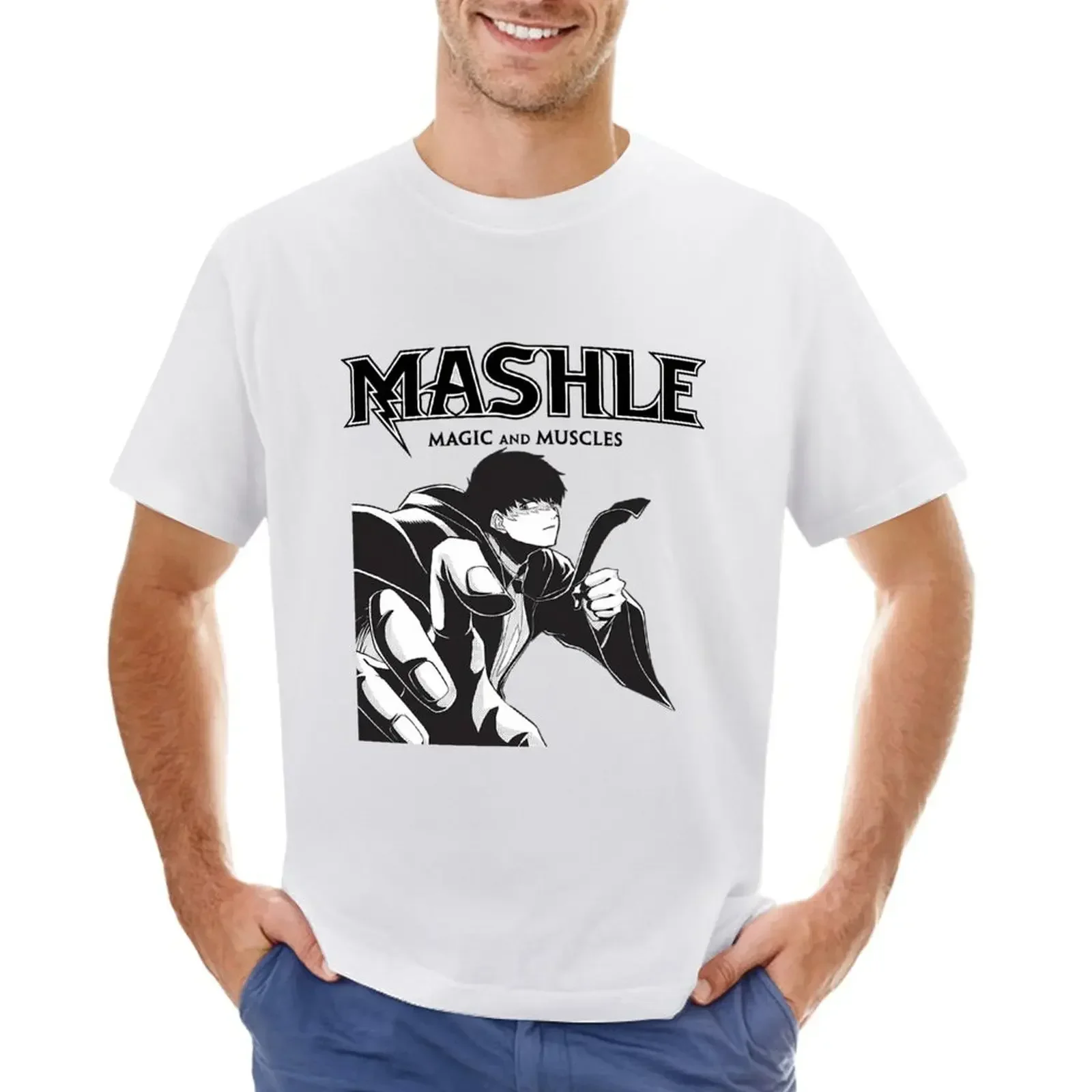 Mash Burnedead - Mashle:magic and muscles T-shirt blanks plus sizes vintage clothes Men's clothing